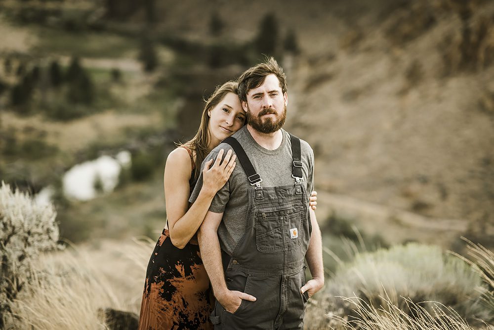 Engagement photos at Smith Rock Bend Oregon