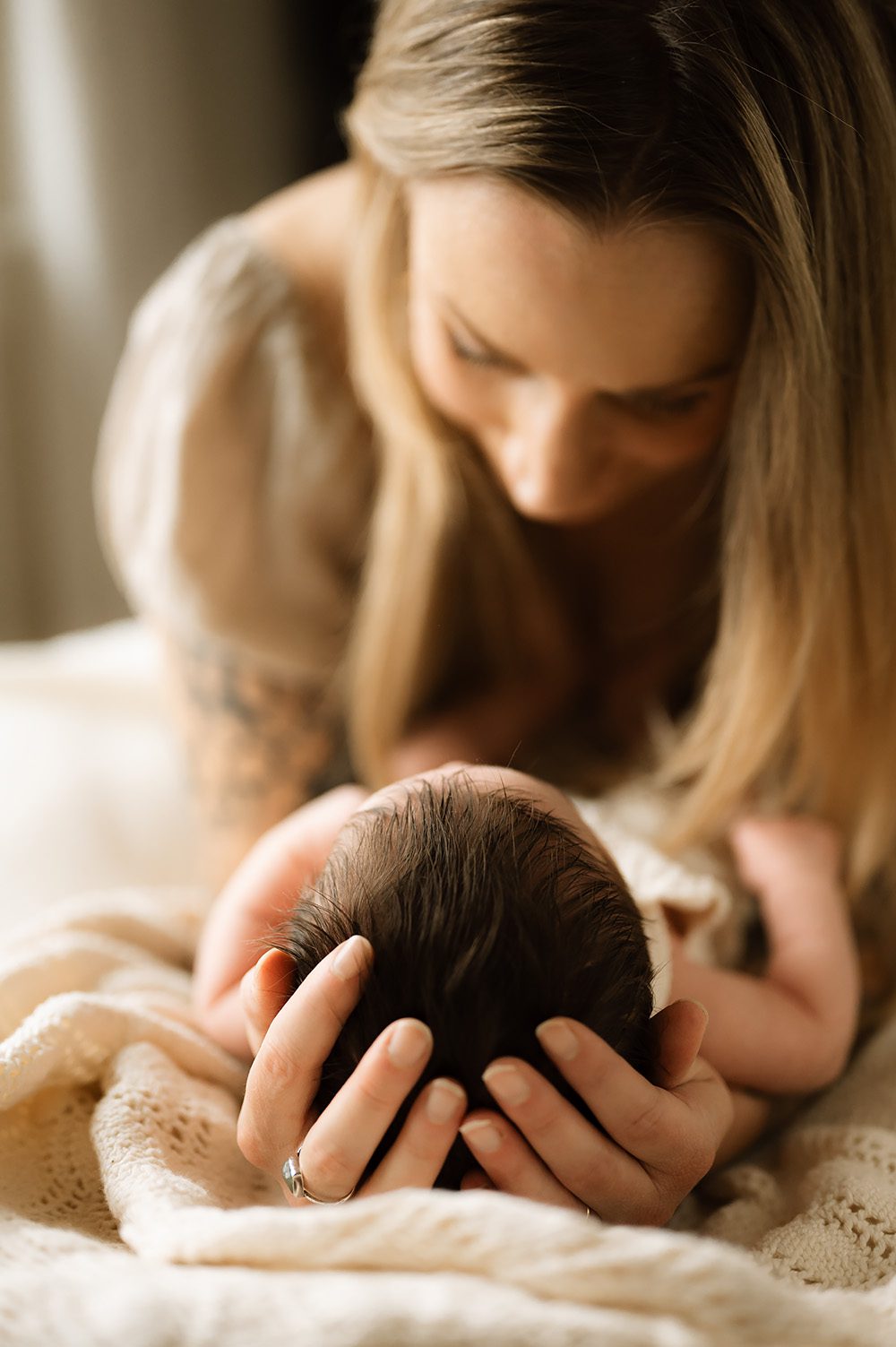 Newborn photos in Bend Oregon studio